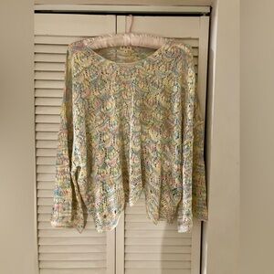 POL Crochet Rainbow Pastel Top